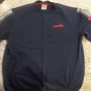 Diadora Men's Dark Blue Crewneck Sweater